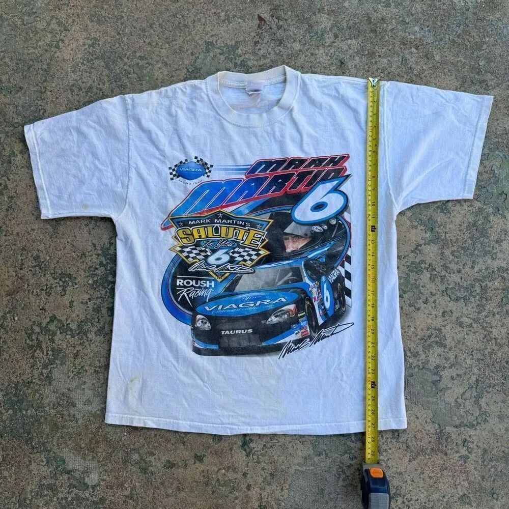 Vintage Mark Martin Y2K Nascar AOP Shirt